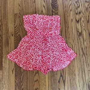 Princess Polly strapless flowy romper
